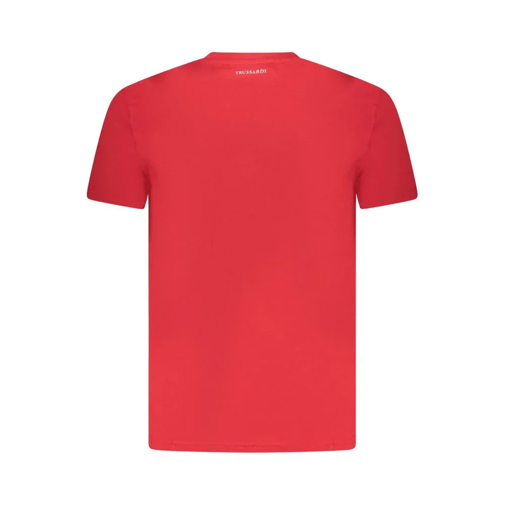 Trussardi Rosso Cotton Men T-Shirt - Zeiniez