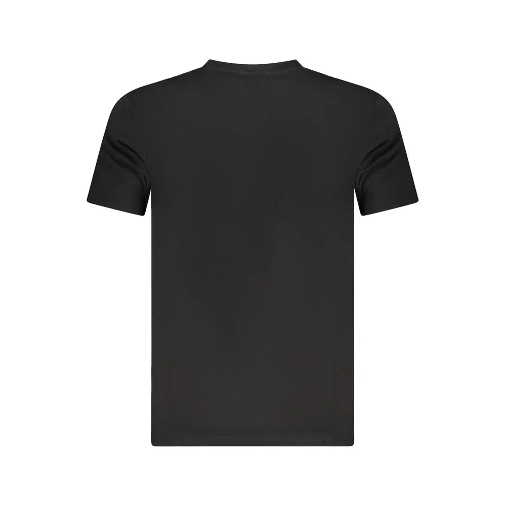 Cavalli Class Black Cotton Men T-Shirt - Zeiniez