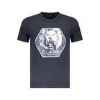 Cavalli Class Blu Cotton Men T-Shirt - Zeiniez