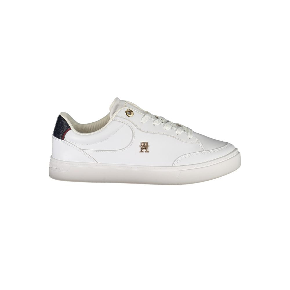 Tommy Hilfiger White Leather Women Sneaker - Zeiniez
