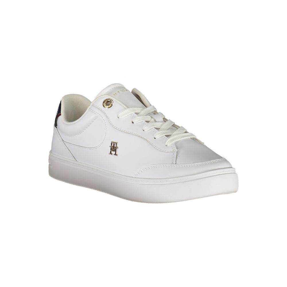 Tommy Hilfiger White Leather Women Sneaker - Zeiniez