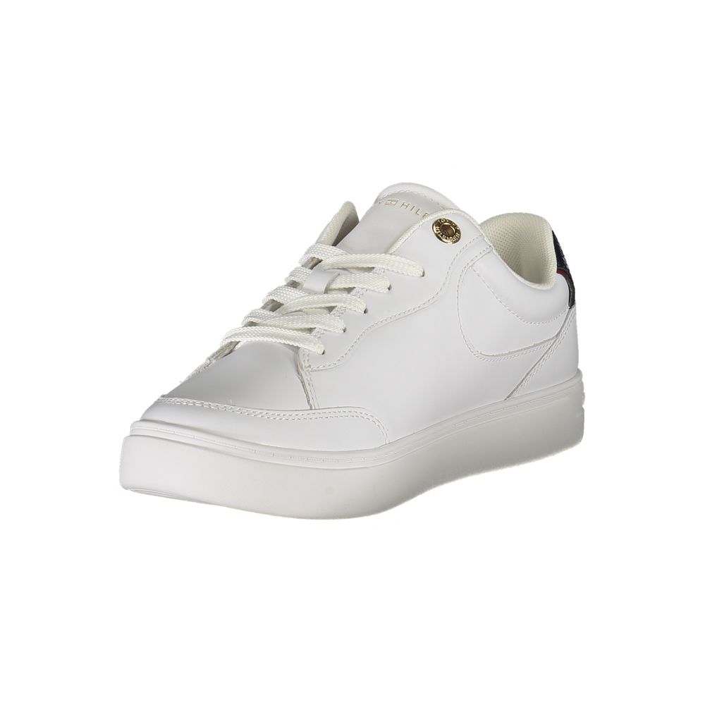 Tommy Hilfiger White Leather Women Sneaker - Zeiniez