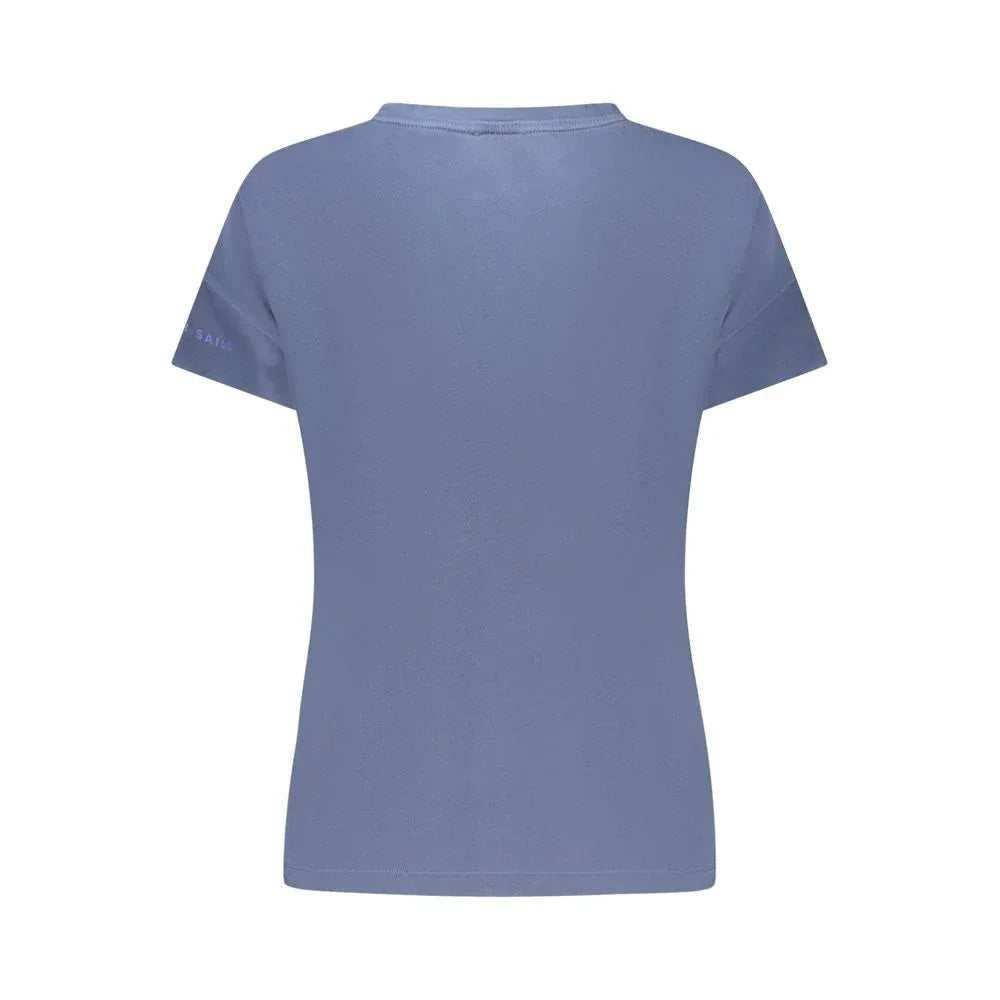 North Sails Blue Cotton Women T-Shirt - Zeiniez