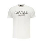 Cavalli Class Bianco Cotton Men T-Shirt - Zeiniez