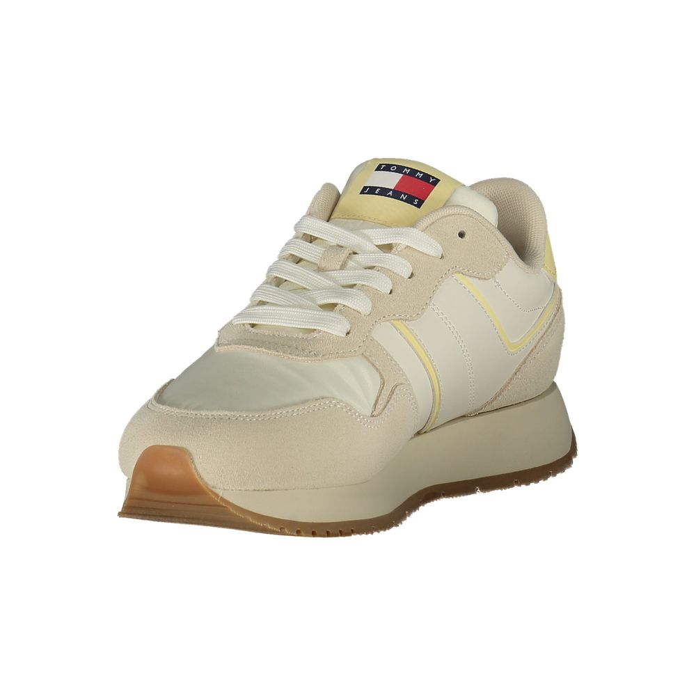 Tommy Hilfiger Beige Polyurethane Women Sneaker - Zeiniez