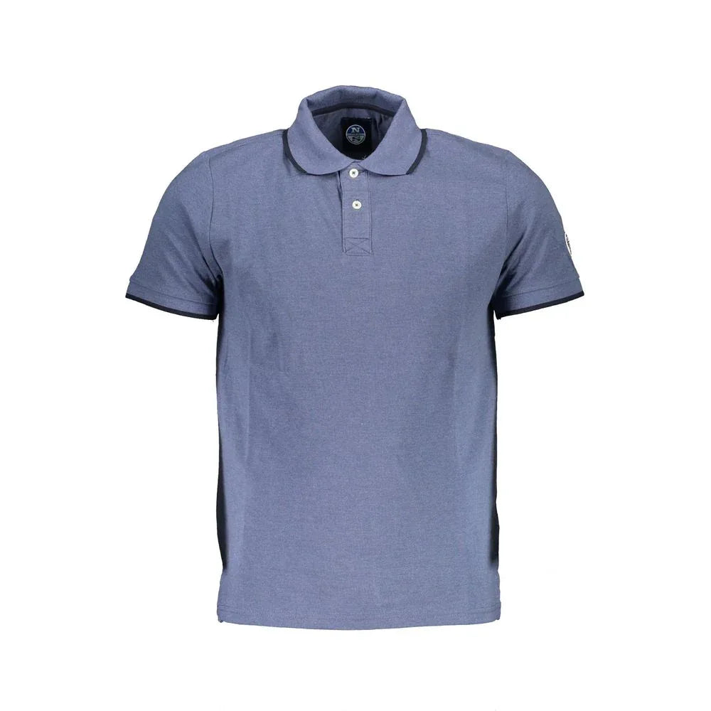 North Sails Blue Cotton Mens Polo Shirt - Zeiniez