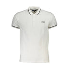 Cavalli Class White Cotton Men Polo Shirt - Zeiniez