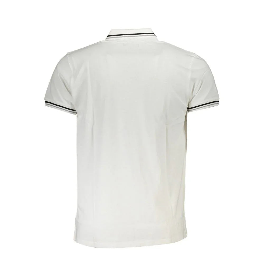 Cavalli Class White Cotton Men Polo Shirt - Zeiniez