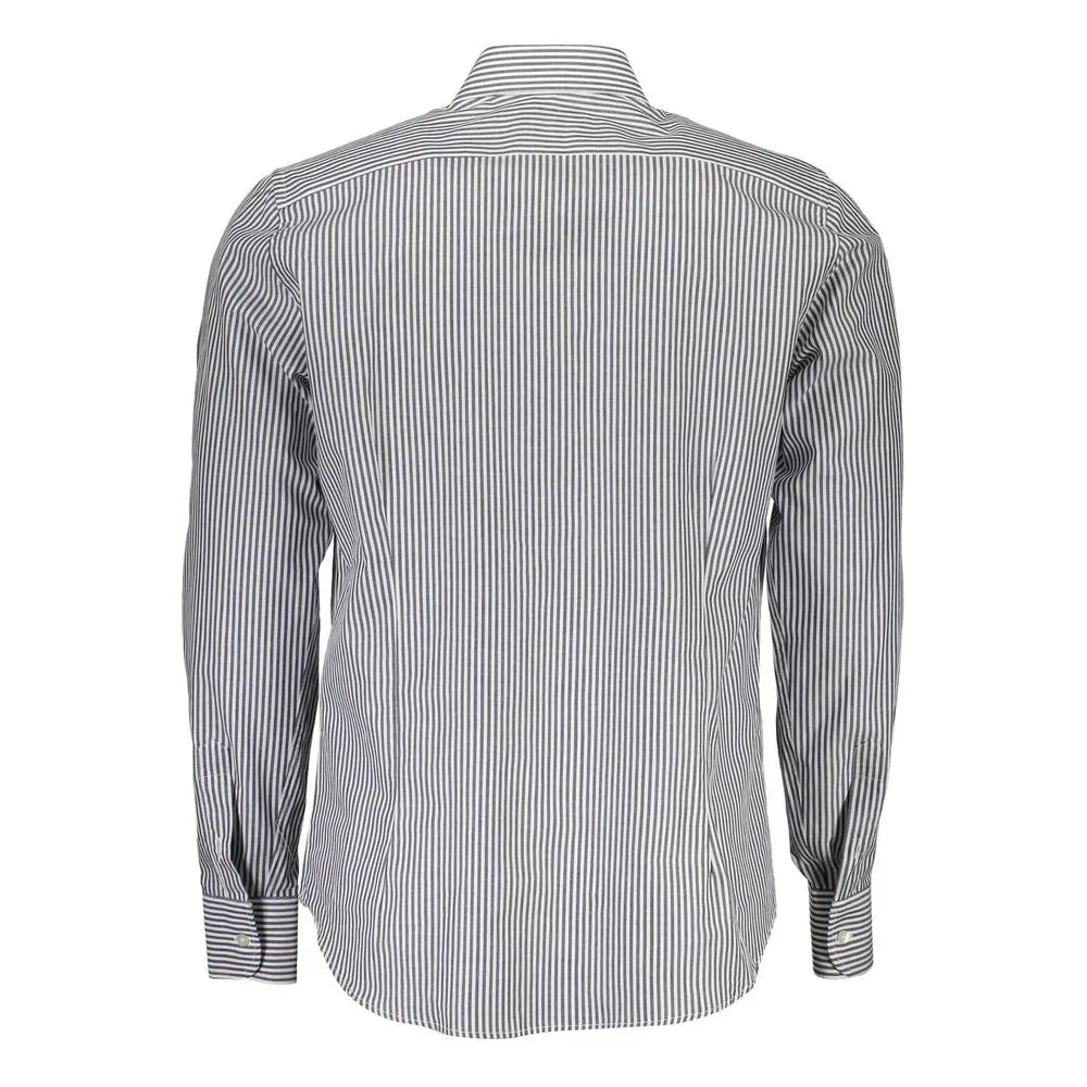 La Martina Blu Cotton Men Shirt - Zeiniez