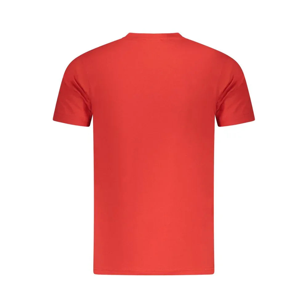 Cavalli Class Rosso Cotton Men T-Shirt - Zeiniez