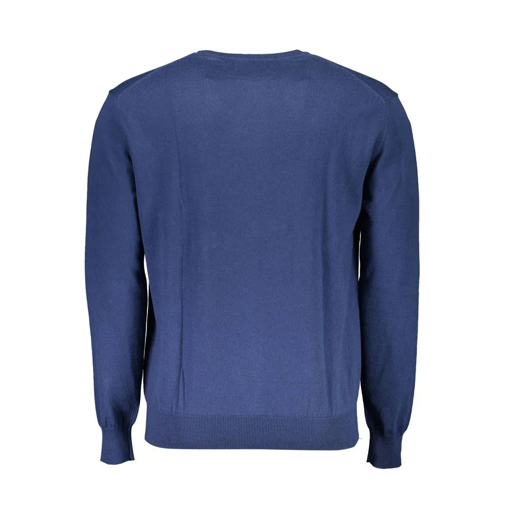 La Martina Blue Cotton Men's Sweater - Zeiniez
