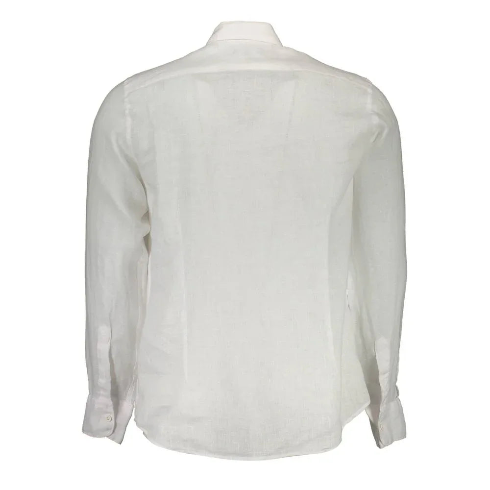 La Martina Bianco Linen Mens Shirt - Zeiniez