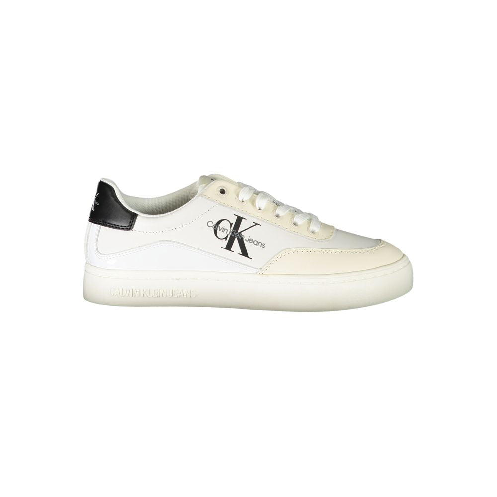 Calvin Klein White Polyurethane Women Sneaker - Zeiniez