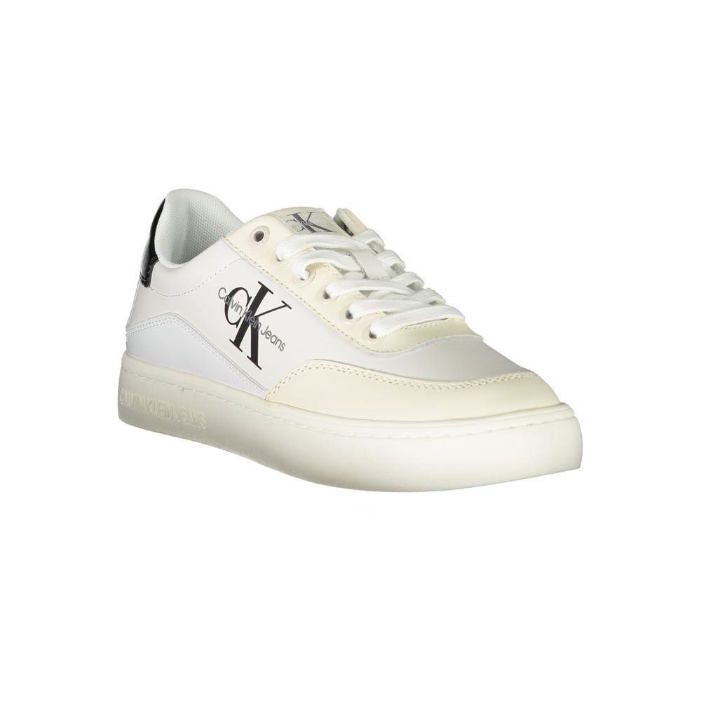 Calvin Klein White Polyurethane Women Sneaker - Zeiniez