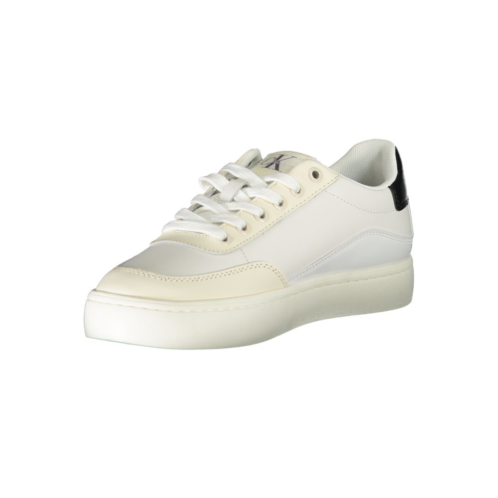 Calvin Klein White Polyurethane Women Sneaker - Zeiniez