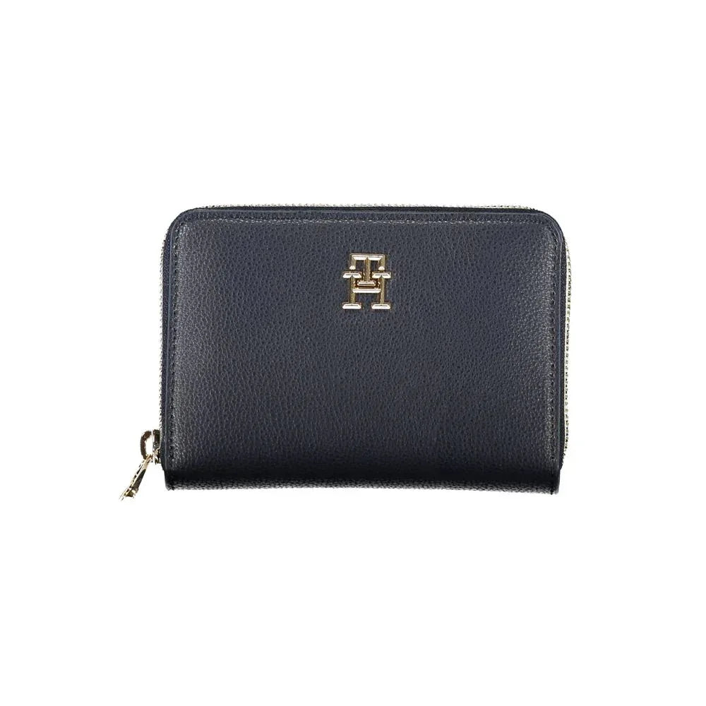 Tommy Hilfiger Blue Polyurethane Women Wallet - Zeiniez