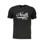 North Sails Black Cotton Men T-Shirt - Zeiniez