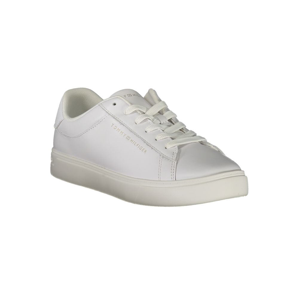 Tommy Hilfiger Bianco Polyurethane Women Sneaker - Zeiniez
