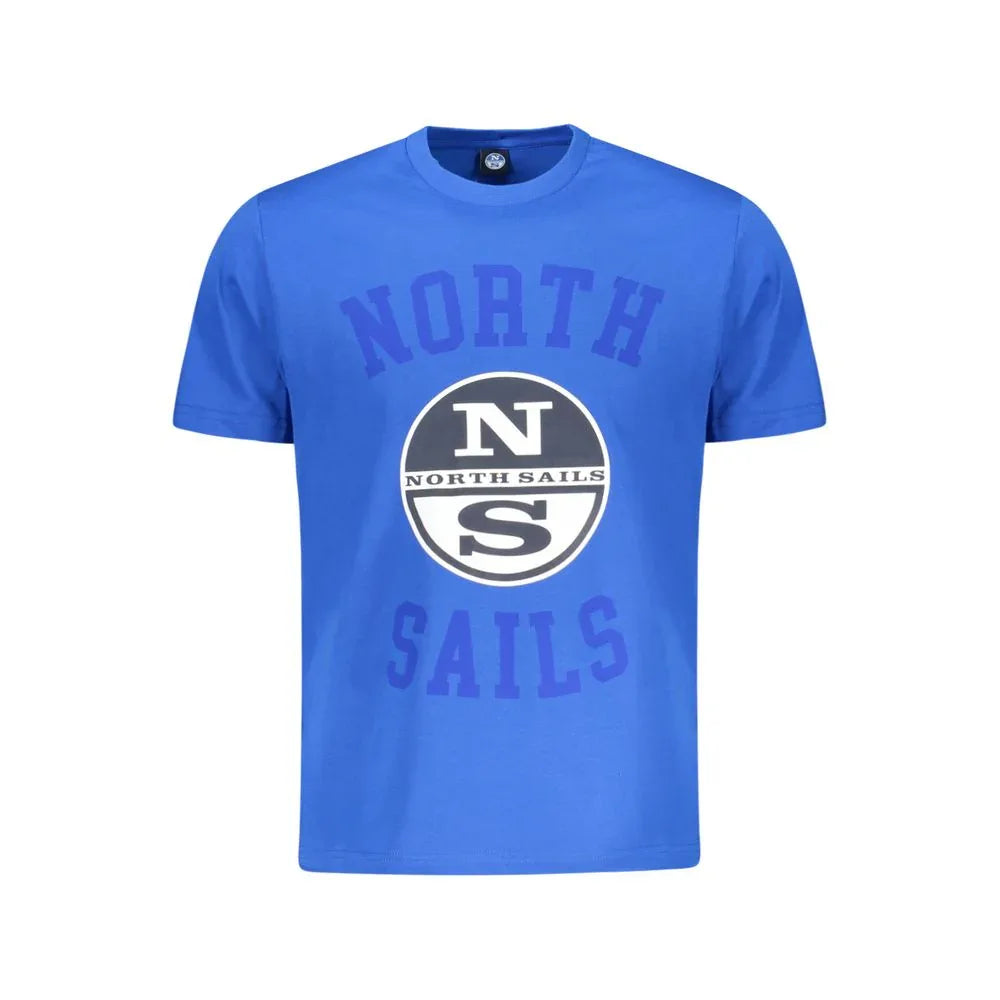 North Sails Blue Cotton Men's T-Shirt - Zeiniez