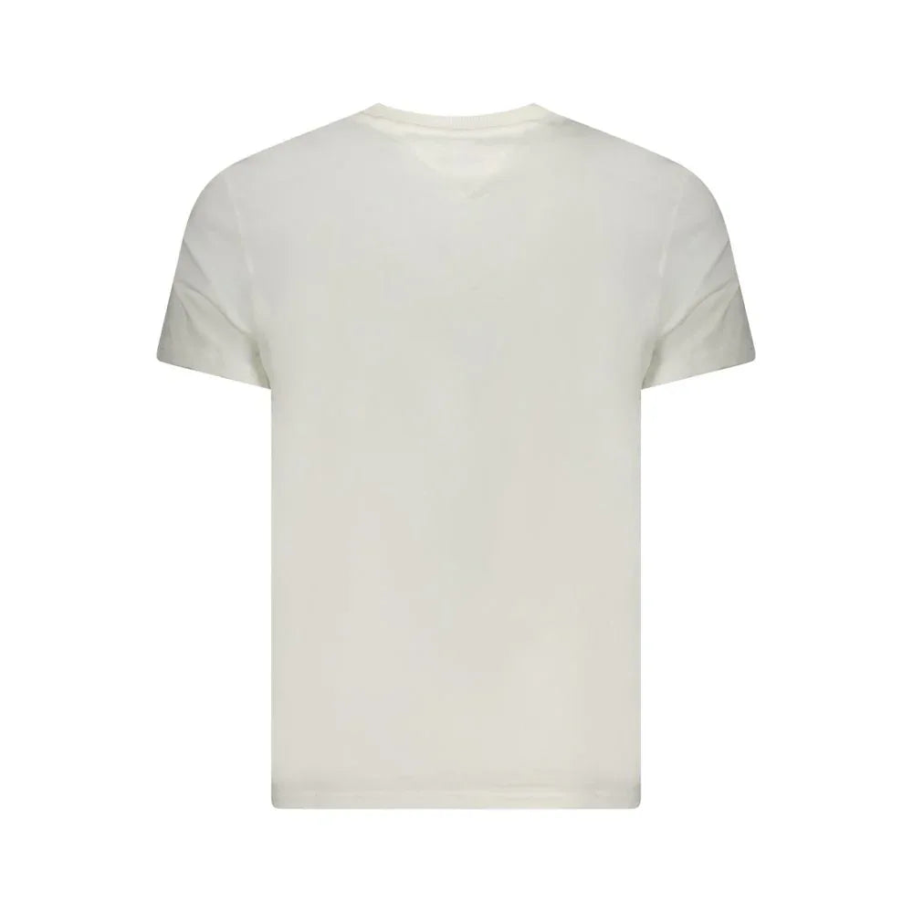 Tommy Hilfiger White Cotton Men's T-Shirt - Zeiniez