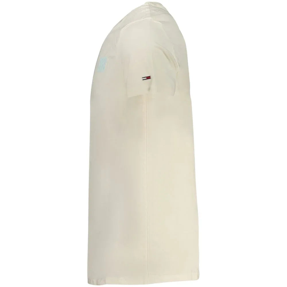 Tommy Hilfiger Beige Cotton Men T-Shirt - Zeiniez