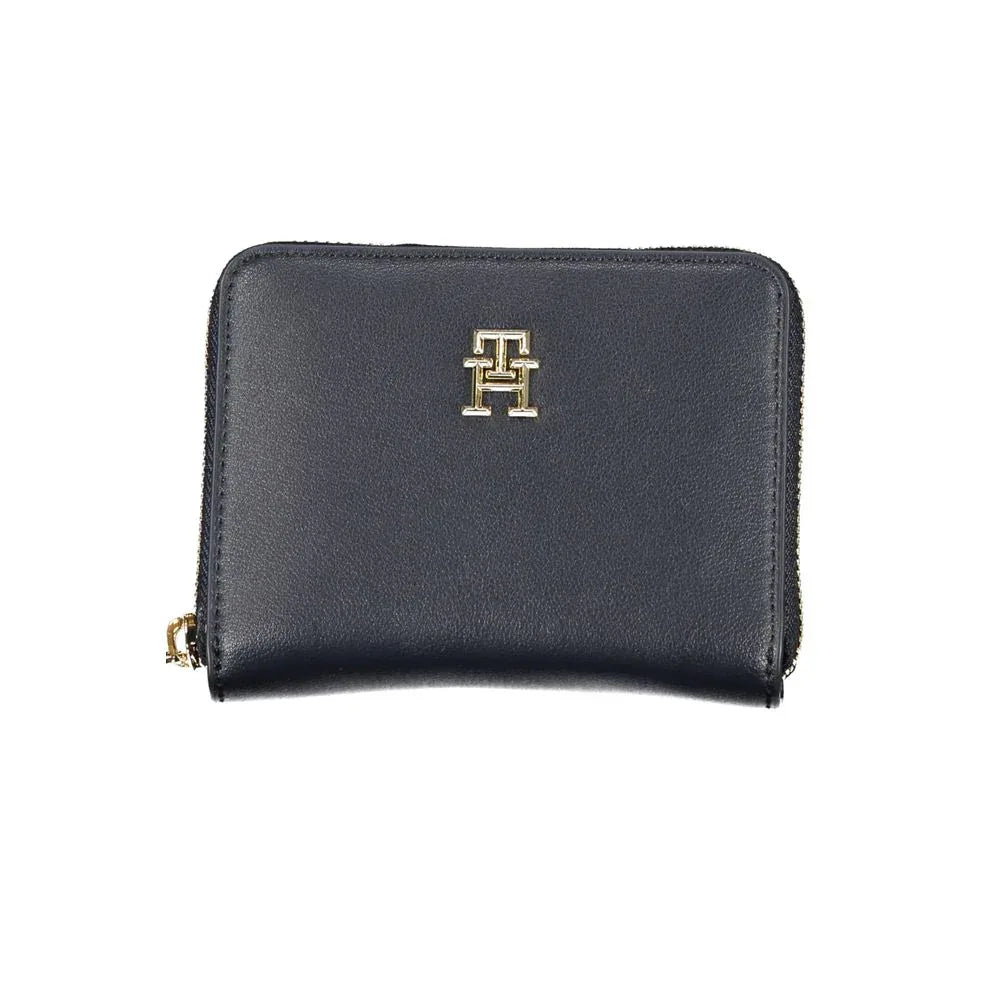 Tommy Hilfiger Blue Polyurethane Women Wallet - Zeiniez