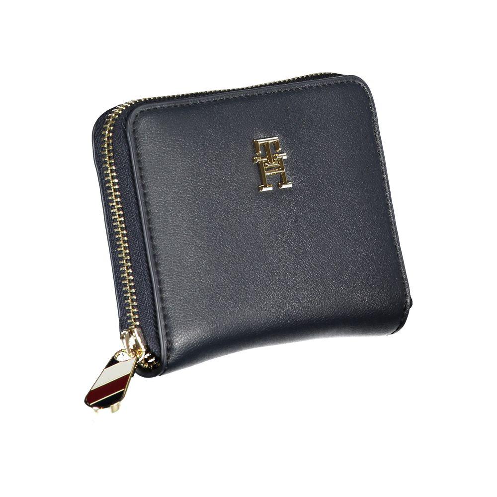 Tommy Hilfiger Blue Polyurethane Women Wallet - Zeiniez