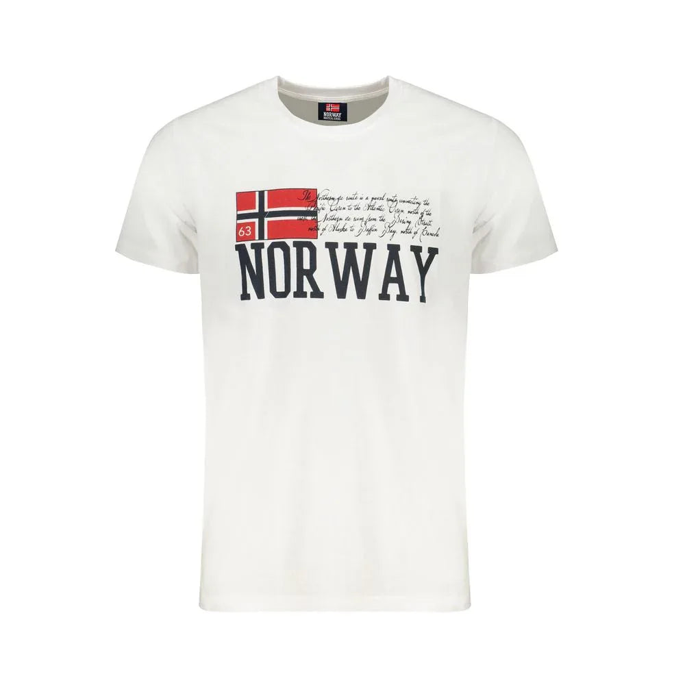 Norway 1963 White Cotton Men's T-Shirt - Zeiniez