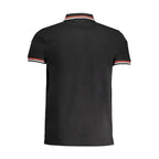 Cavalli Class Black Cotton Men Polo Shirt - Zeiniez