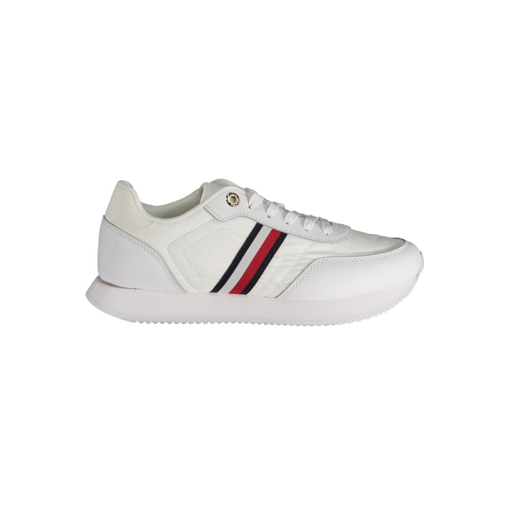 Tommy Hilfiger White Leather Women Sneaker - Zeiniez