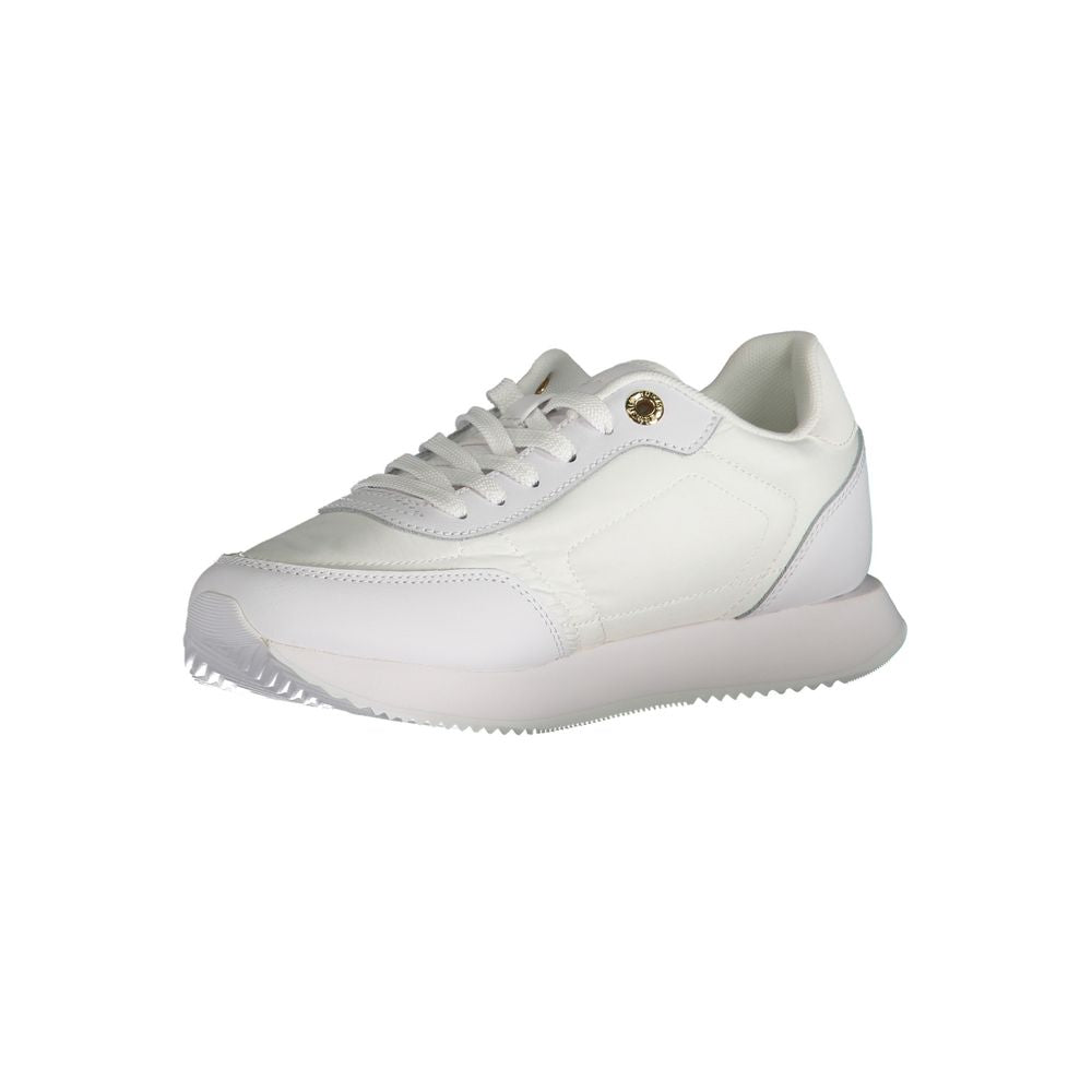Tommy Hilfiger White Leather Women Sneaker - Zeiniez