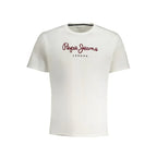 Pepe Jeans Bianco Cotton Men T-Shirt - Zeiniez