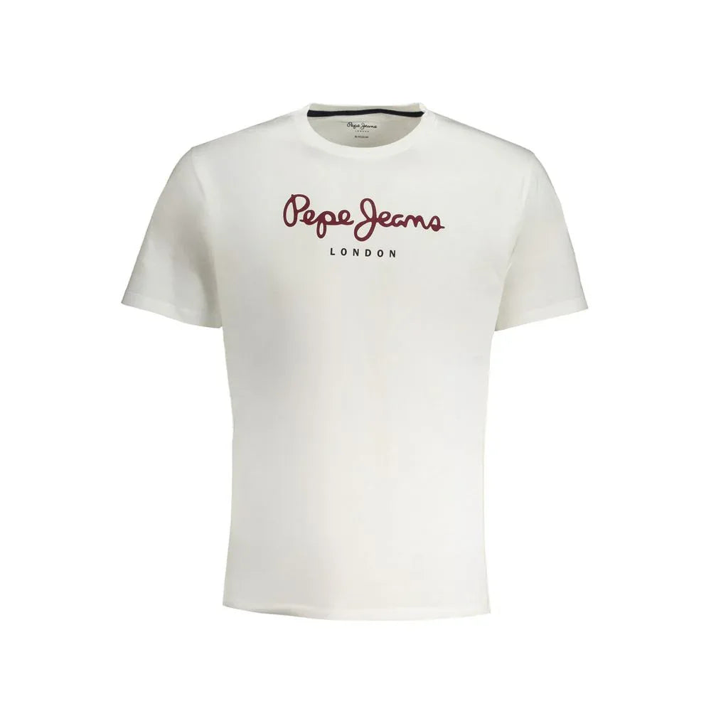Pepe Jeans Bianco Cotton Men T-Shirt - Zeiniez