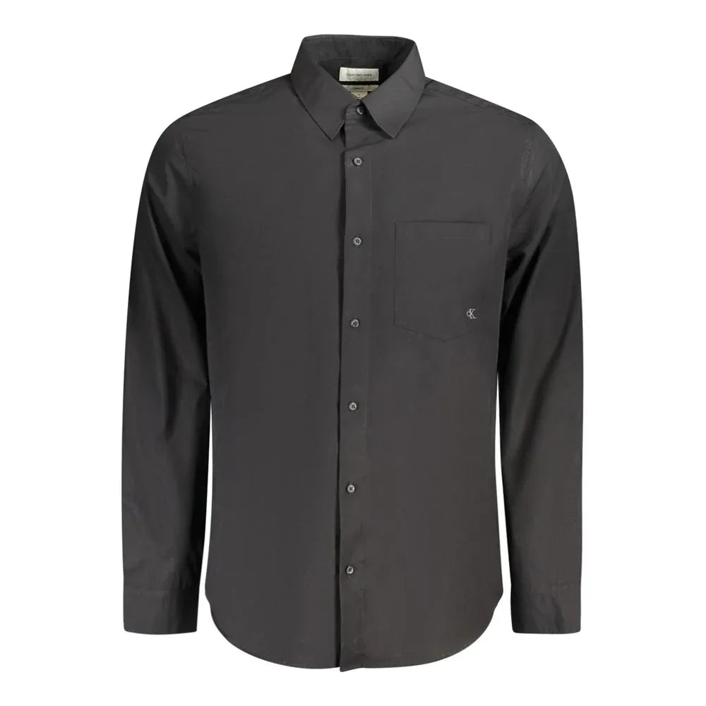 Calvin Klein Black Cotton Men's Shirt - Zeiniez