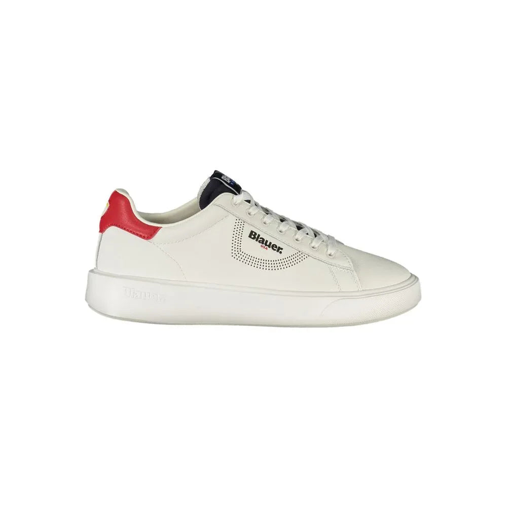Blauer Bianco Polyurethane Men Sneaker - Zeiniez