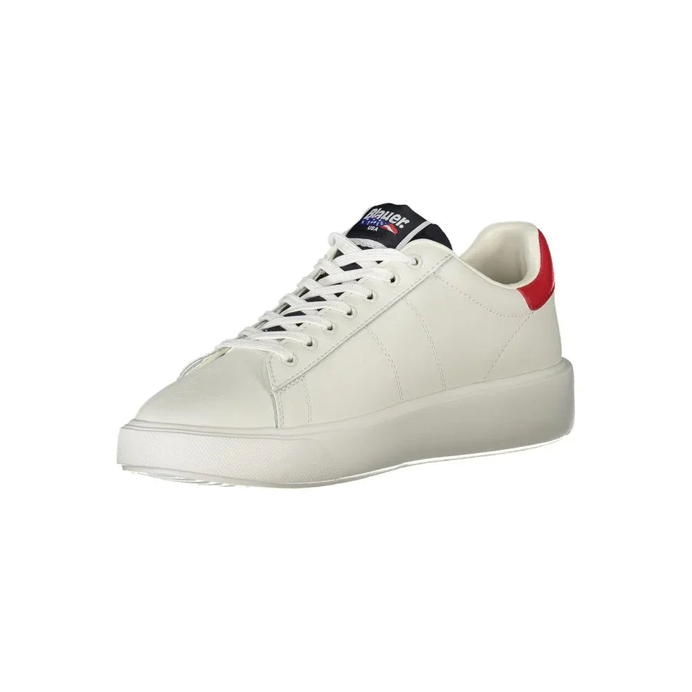 Blauer Bianco Polyurethane Men Sneaker - Zeiniez