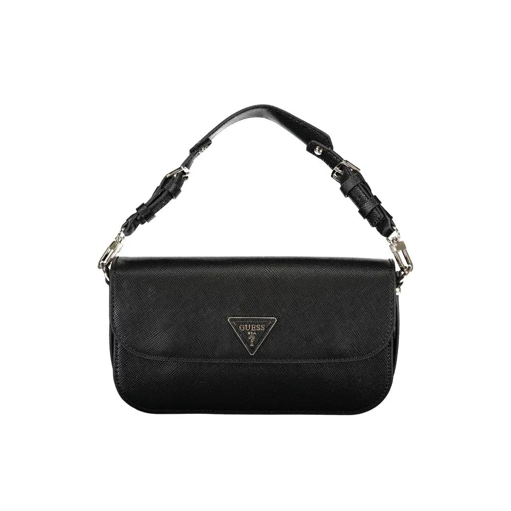 Guess Jeans Nero Poliuretano Woman Handbag - Zeiniez