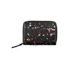 Desigual Elegant Black Zip Wallet with Contrasting Accents - Zeiniez