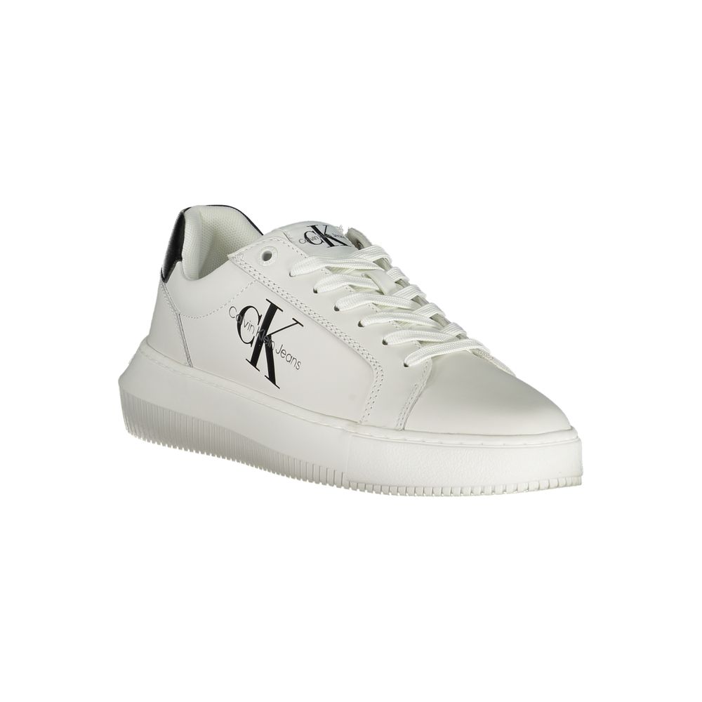 Calvin Klein White Leather Women Sneaker - Zeiniez