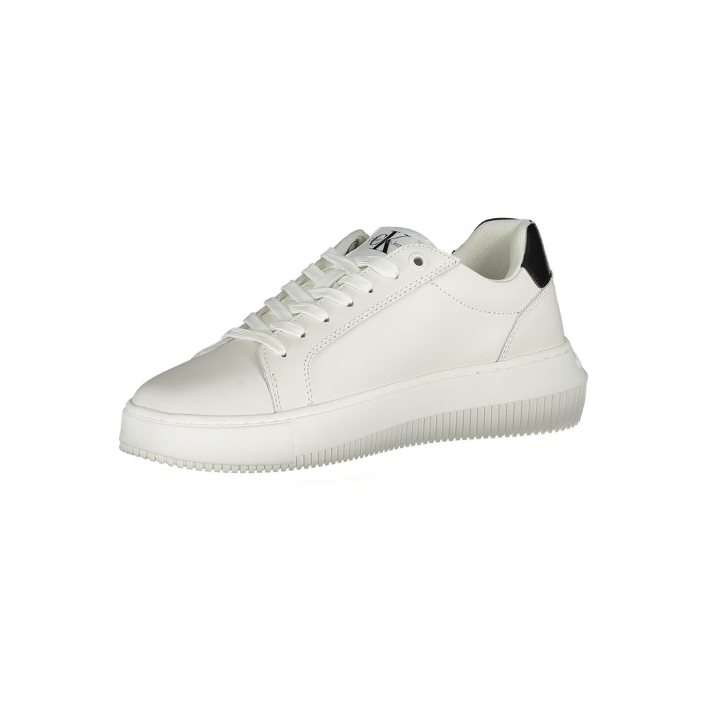 Calvin Klein White Leather Women Sneaker - Zeiniez