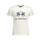 La Martina Bianco Cotton Men T-Shirt - Zeiniez