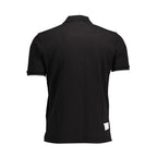 La Martina Black Cotton Men Polo Shirt - Zeiniez