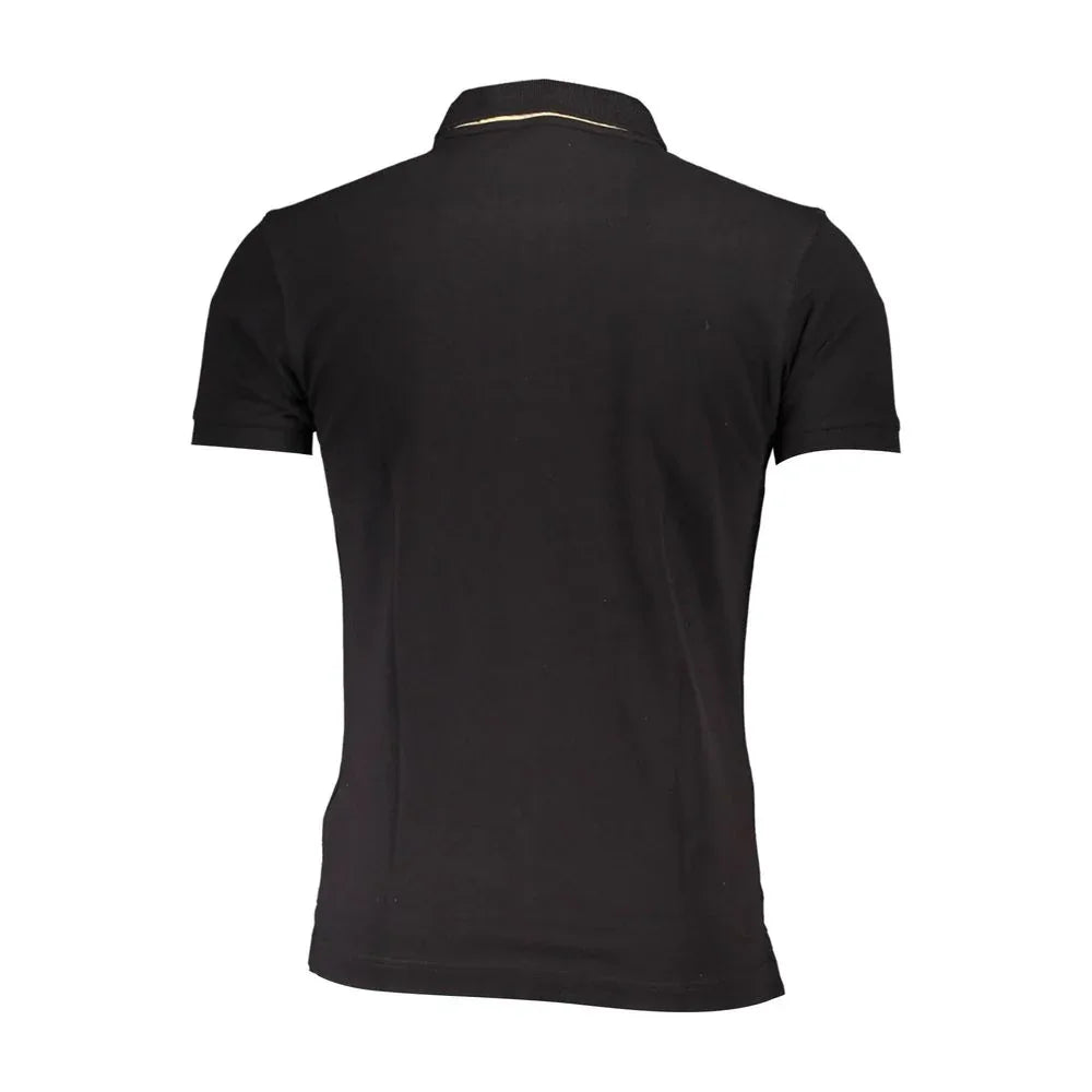 La Martina Black Cotton Men's Polo Shirt - Zeiniez