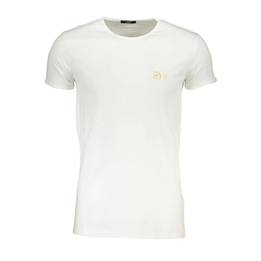 Cavalli Class White Cotton Men's T-Shirt - Zeiniez