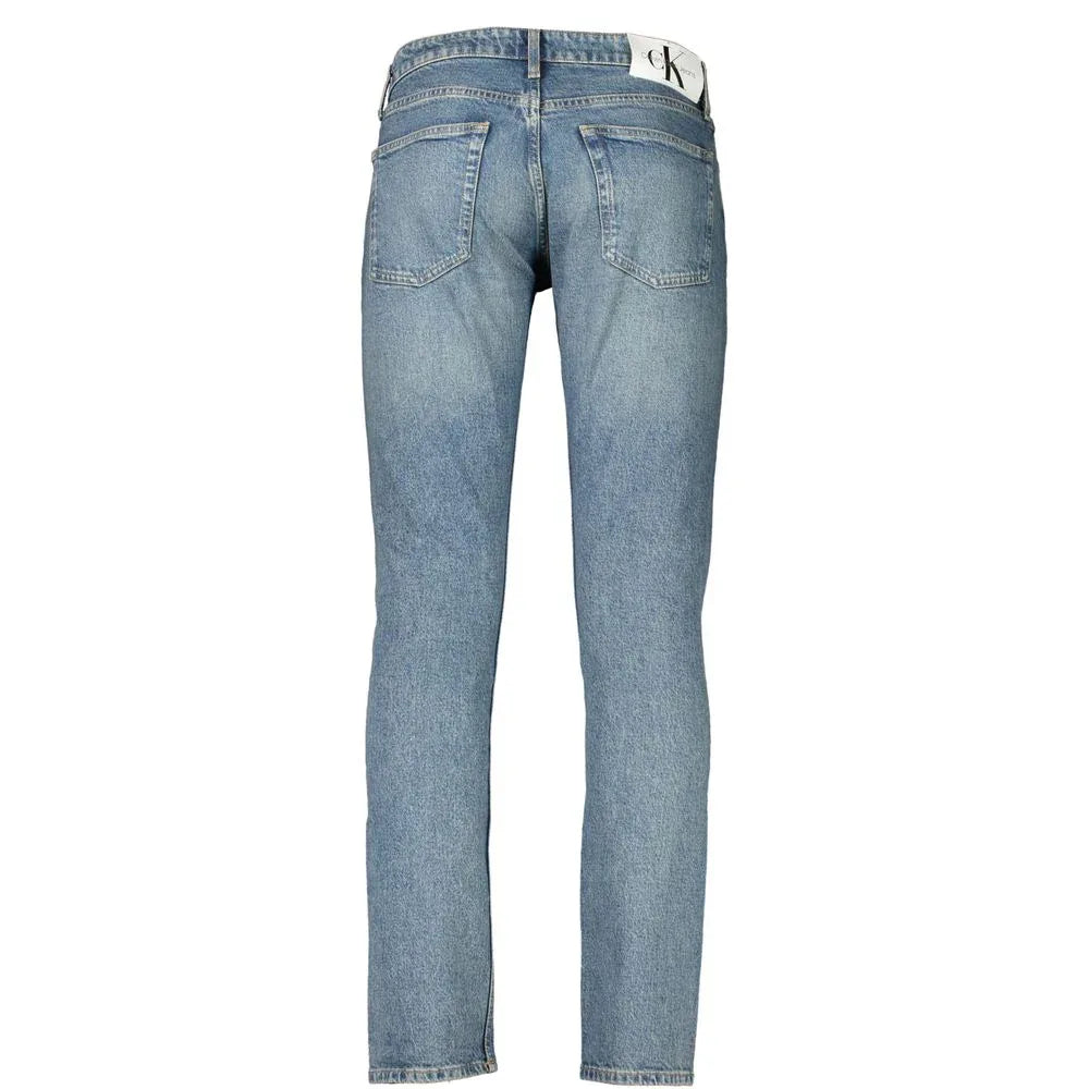 Calvin Klein Blu Cotton Men's Slim Jeans - Zeiniez