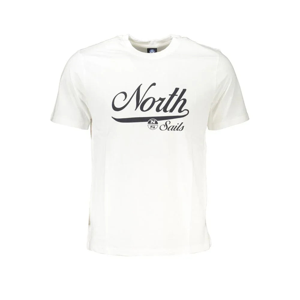 North Sails Bianco Cotton Men T-Shirt - Zeiniez