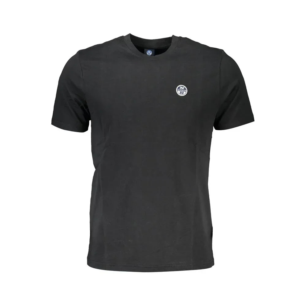 North Sails Black Cotton Men T-Shirt - Zeiniez