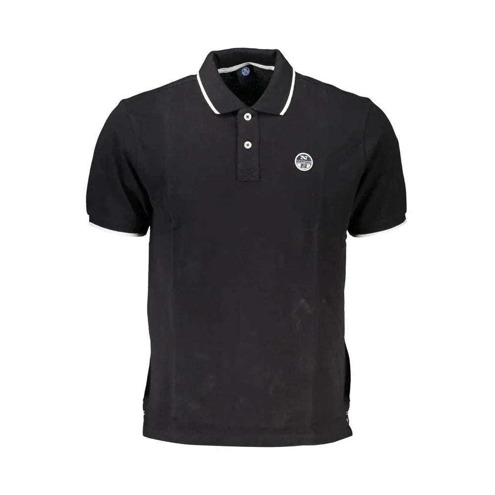 North Sails Black Cotton Men's Polo Shirt - Zeiniez