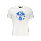 North Sails White Cotton Men's T-Shirt - Zeiniez