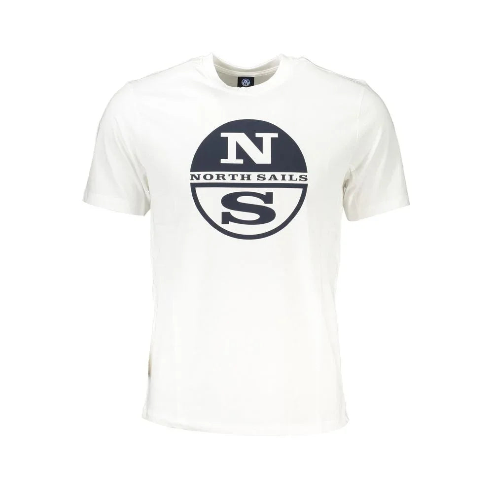 North Sails Bianco Cotton Men T-Shirt - Zeiniez